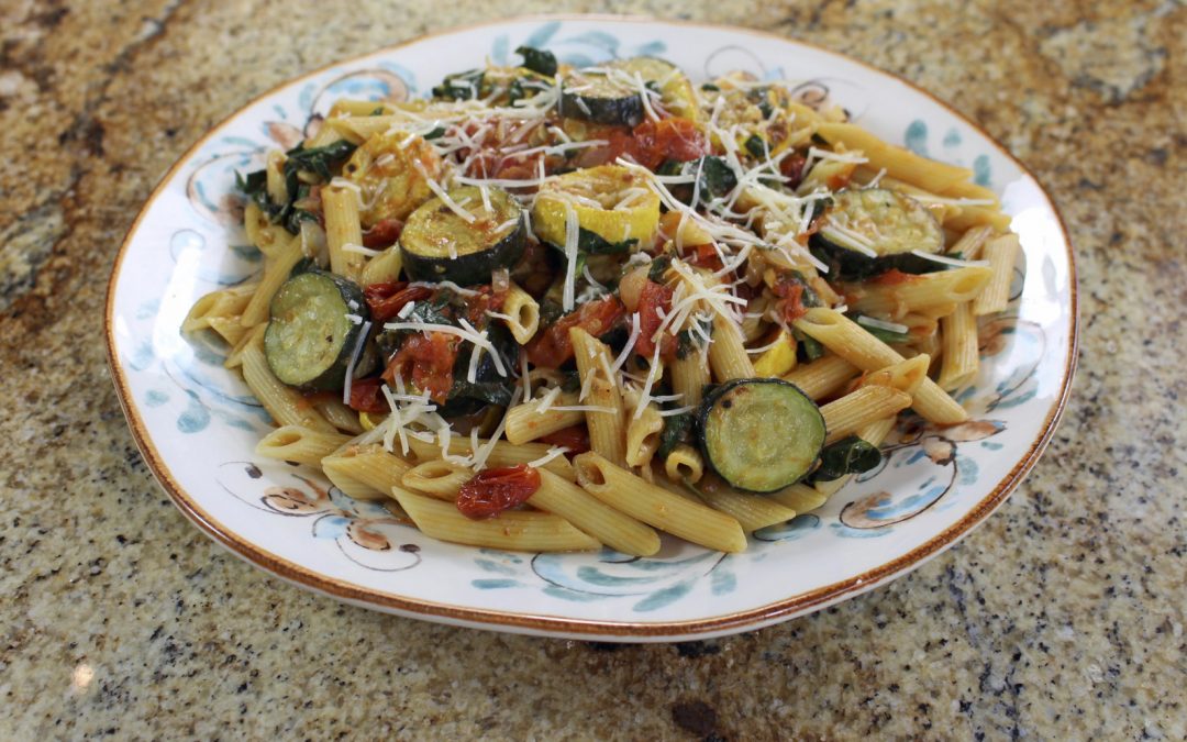 Roasted Squash and Tomato Pasta